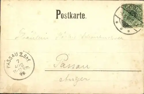 Ak Rheindampfer Kaiserin Auguste Victoria