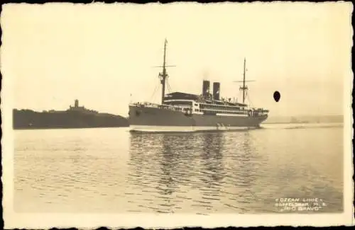 Foto Ak MS Rio Bravo, Ozean Linie