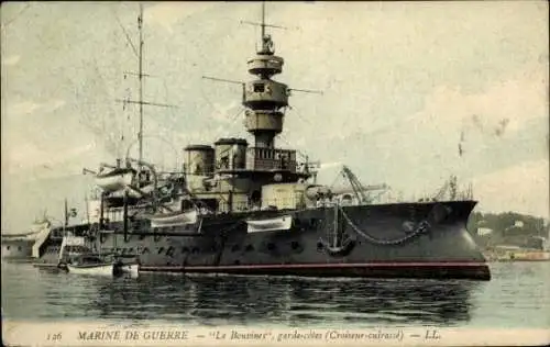 Ak Französisches Kriegsschiff, Marine Militaire Francaise, Le Bouvines, Garde Cotes Cuirassé