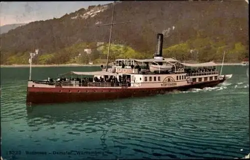 Ak Bodensee Salondampfer, Dampfer Württemberg