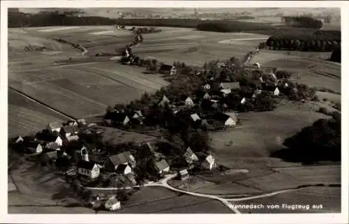 Ak Wennedach Ochsenhausen in Württemberg, Luftaufnahme