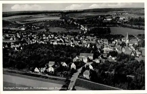 Ak Plieningen Stuttgart in Württemberg, Fliegeraufnahme
