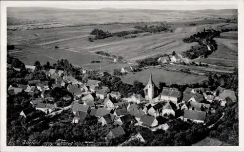 Ak Bitzfeld Bretzfeld in Württemberg, Fliegeraufnahme