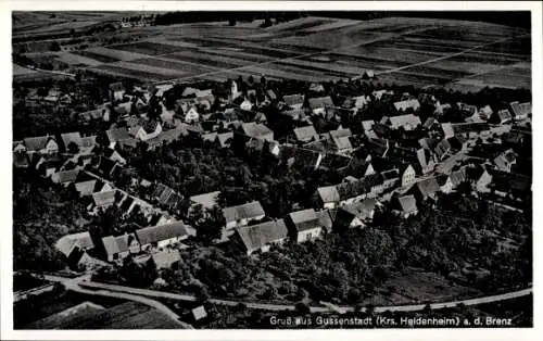 Ak Gussenstadt Gerstetten in Württemberg, Luftaufnahme
