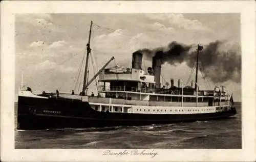Ak Dampfer Bubendey, HAPAG-Seebäderdienst