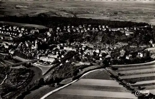 Ak Diez an der Lahn, Fliegeraufnahme