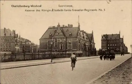 Ak Berlin Charlottenburg Westend, Kaserne Königin Elisabeth Garde Grenadier Regiment No. 3