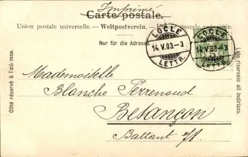 Ak Le Locle Kt Neuenburg, Billodes