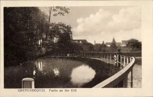 Ak Grevenbroich in Westfalen, Erft, Brücke