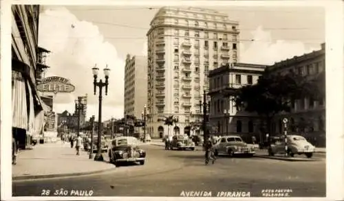 Ak Sao Paulo, Brasil, Avenida Ipiranga