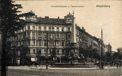 Ak Magdeburg an der Elbe, Hasselbachplatz, Tauentzienstraße