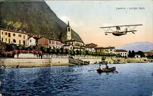 Ak Laveno Lago Maggiore Lombardia, Lungo Lago