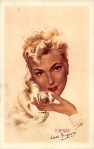 Künstler Ak Reklame, Cognac, Leopold Brugerolle