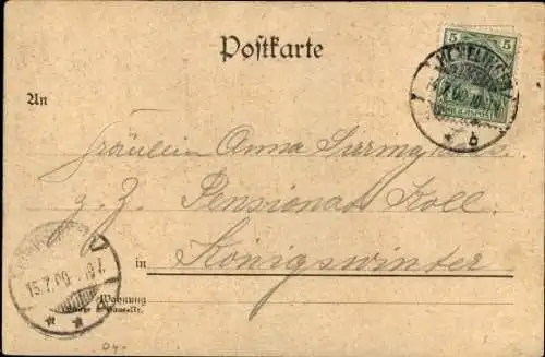 Ak Liebespaar, Gedicht