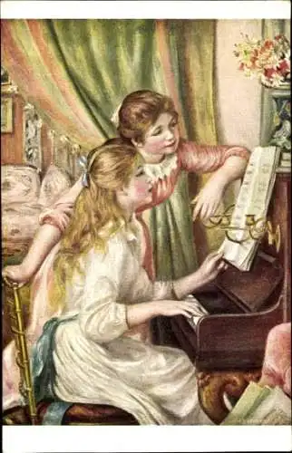Künstler Ak Renoir, A., Jeunes filles au piano