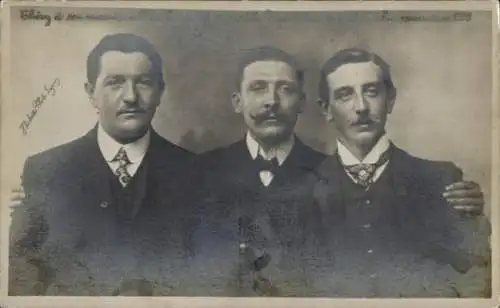 Ak drei Herren im Anzug, 1905