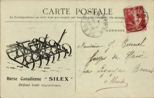 Ak Herse Canadienne SILEX, Reklame