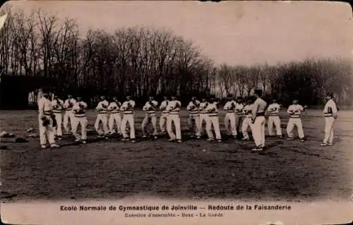 CPA Ecole Normale de Gymnastique de Joinville, Redoute de la Faisanderie, La Garde