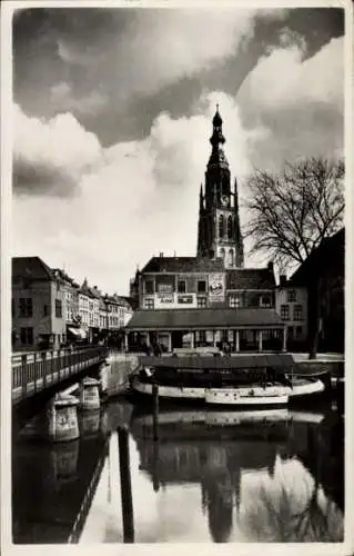 Ak Breda Nordbrabant Niederlande, Hafen, Vischmarkt
