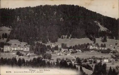 Ak Villars Kanton Waadt, Gesamtansicht, Hotels