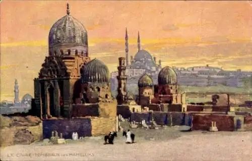 Künstler Ak Cairo Kairo Ägypten, Grab der Mamelucken