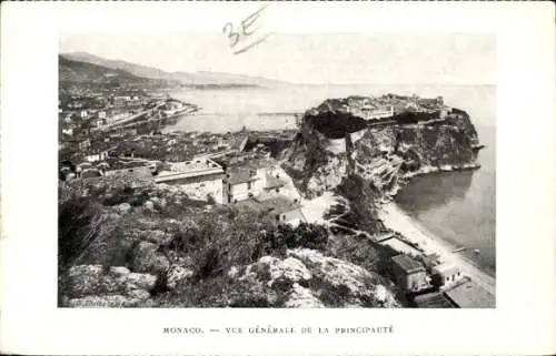 Ak Monaco, vue générale de la Principauté