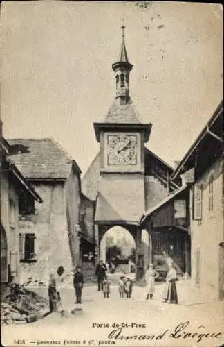 Ak Saint Prex Kt. Waadt, am Tor
