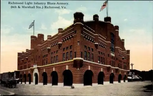 Ak Richmond Virginia USA, Richmond Light Infantry Blues-Armory
