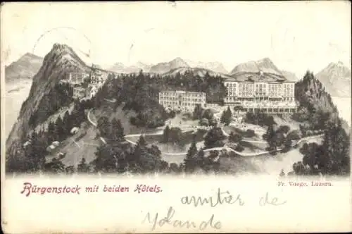 Ak Kanton Luzern, Bürgenstock, Hotels