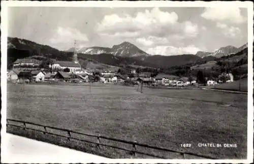 Ak Châtel Saint Denis Kanton Freiburg, Panorama