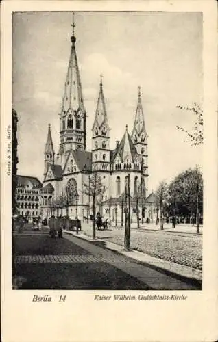 Ak Berlin Charlottenburg, Kaiser Wilhelm Gedächtnis Kirche