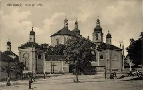 Ak Bohosudov Mariaschein Region Aussig, Kirche