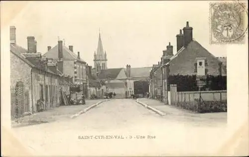 Ak Saint Cyr en Val Loiret, Teilansicht, Straße