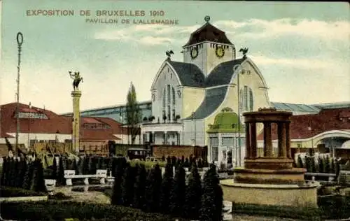 Ak Bruxelles Brüssel, Exposition de Bruxelles 1910, Pavillon de l'Allemagne