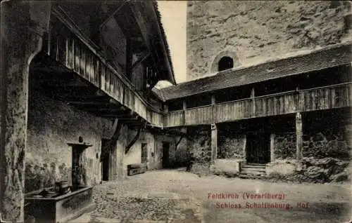 Ak Feldkirch in Vorarlberg, Schloss Schattenburg