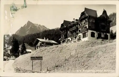 Ak Gargellen Montafon Vorarlberg, Hotel Madrisa