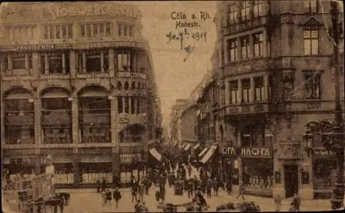 Ak Köln am Rhein, Hohestraße, Stollwerckhaus