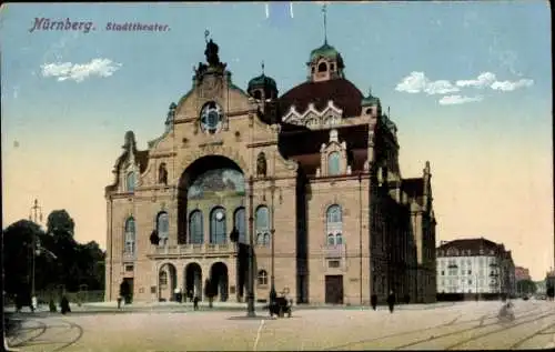 Ak Nürnberg in Mittelfranken, Stadttheater