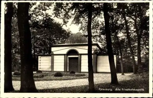 Ak Flensburg in Schleswig Holstein, Alte Friedhofskapelle