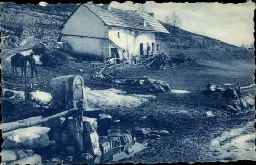 Ak Beuil Alpes Maritimes, Route des Alpes, Quartier