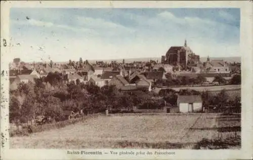 Ak Saint Florentin Yonne, Gesamtansicht, Prise de Privacherot