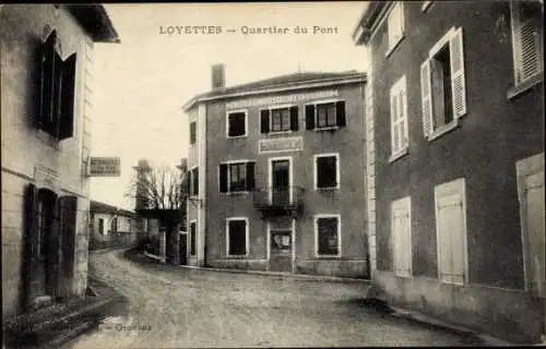 Ak Loyettes Ain, Gebäudesicht in  Quartier du Pont, Straßenansicht, kein Personen sichtbar
