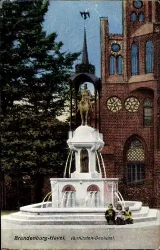 Ak Brandenburg an der Havel, Kurfürsten-Denkmal