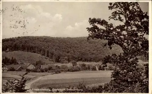 Ak Friedrichsburg Hessisch Oldendorf an der Weser, Panorama, Gastwirtschaft Fr. Diekmann