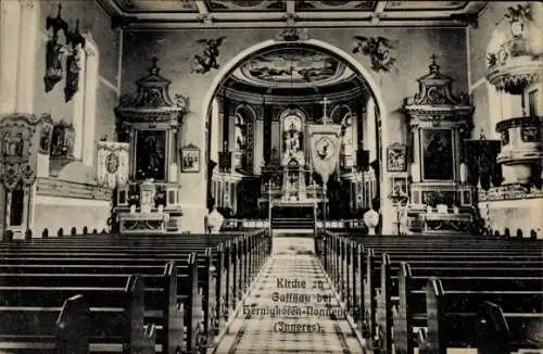 Ak Gattnau Kressbronn am Bodensee, Kirche, Innenansicht