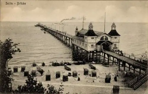 Ak Ostseebad Sellin auf Rügen, Seebrücke
