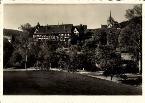 Ak Bebenhausen Tübingen, Schlossansicht, Straße, Feld