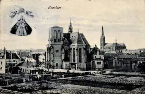 Ak Kevelaer am Niederrhein, Kirche, Landschaft, Gebäude, nstil,  Abbildung
