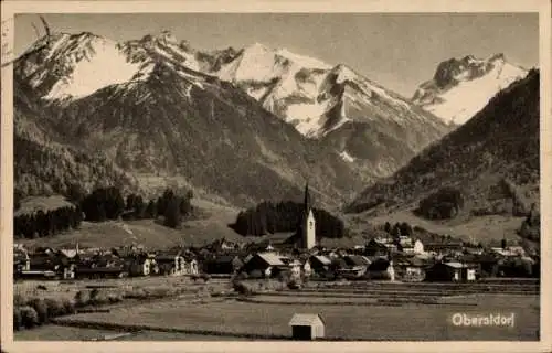Ak Oberstdorf im Oberallgäu, Gesamtansicht