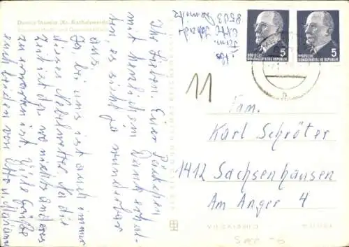 Ak Demitz Thumitz in Sachsen, Gewerbeschule